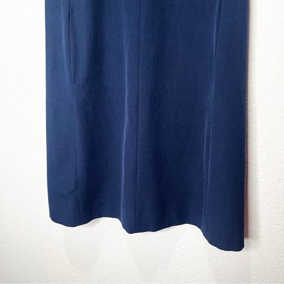 MM Lafleur The Emily Dress Recycled WonderTex Midnight Conservative Quiet Luxury - Picture 6 of 12